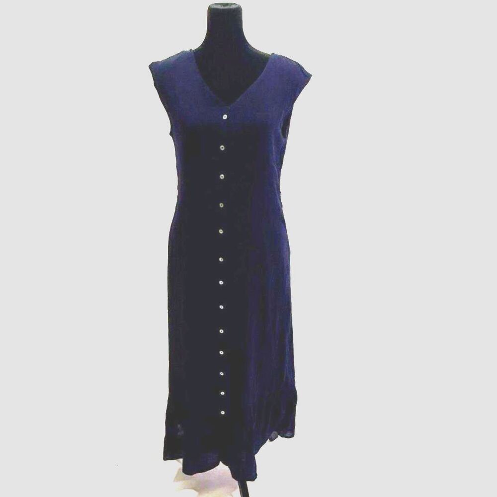 Nanette Lepore navy blue maxi drop ruffle